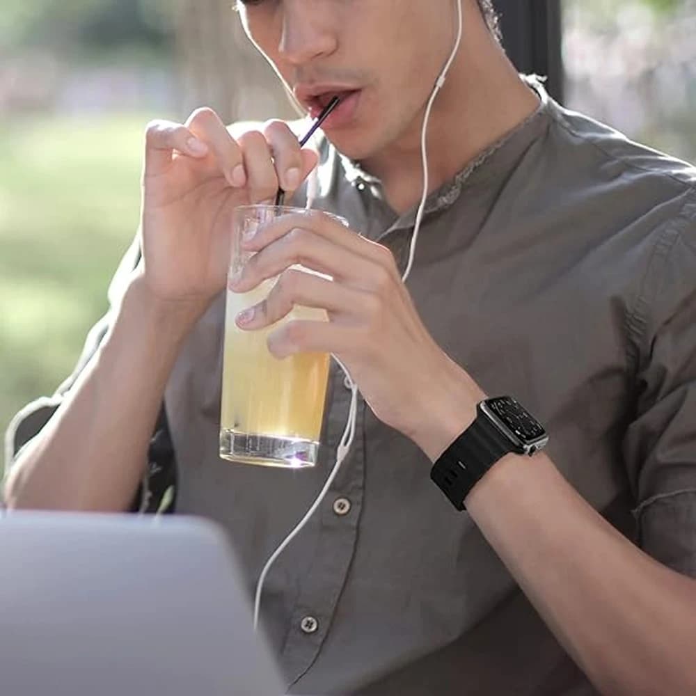 Ocean Band for Apple watch Ultra 3 Series 11 10 9 7 8 6 SE 49mm 45mm 46mm 42mm 44mm 40 41 Silicone bracelet correa iWatch Strap - 6