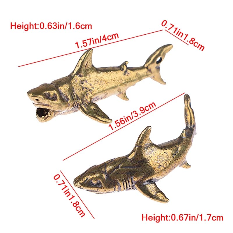 تمثال قرش حصان للزينة، إكسسوارات ديكور منزلي وتماثيل حيوانات - 4