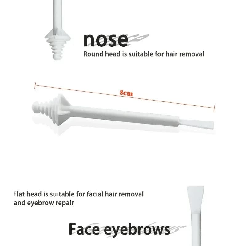 Nose Wax Kit | There are Wax and Applicators | Hair Removal Kit for Men and Women Painless Removal of Nose Hair Cleaning - 5