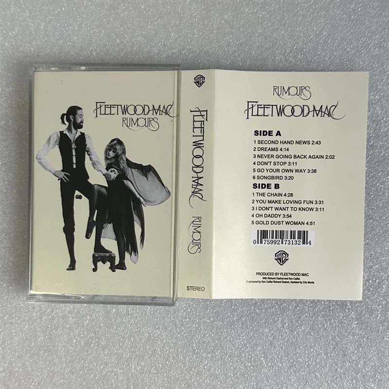 شريط موسيقى Ballad Fleetwood Mac Christine McVie، ألبوم Rumours، The Chain، أشرطة كاسيت، أزياء تنكرية، مسجل، مشغل سيارة، صندوق موسيقى تصويرية - 2