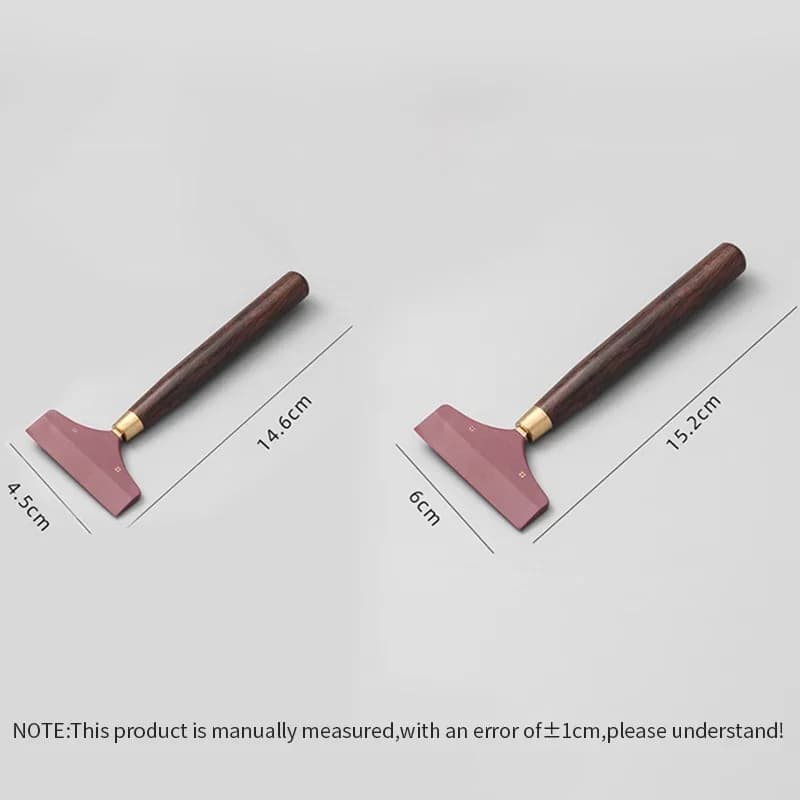 Leather Scraper Glue Spreader Sandalwood Handle DIY Leather Craft Tool For Gluing Gumming Handmade Sewing Leatherworking Supplie - 6