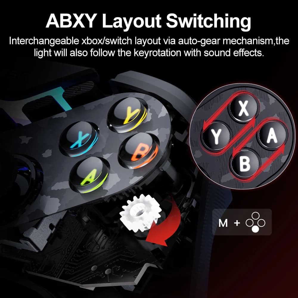 GameSir Tarantula Pro PC Gamepad for Nintendo Switch 2/1 Steam iOS Android Game Controller Hall Effect Sticks NFC ABXY Switching - 5