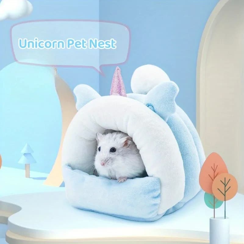 Hamster Nesting House Golden Bear Sleeping Bag Cotton Nest and Sleeping Bag Keep Hamster Warm and Cozy