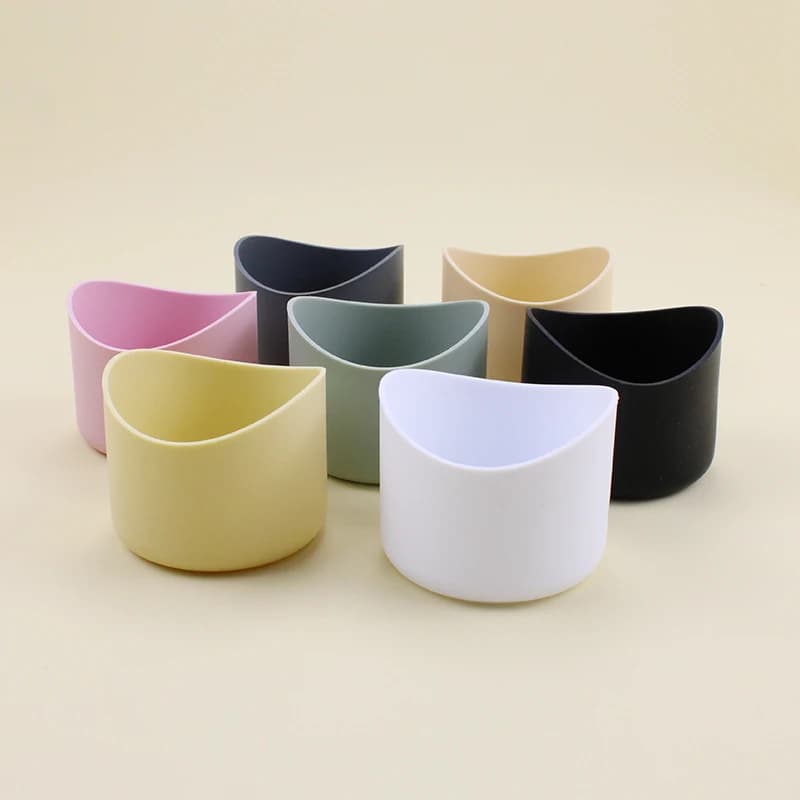 غطاء واقي من السيليكون 6/6.5 سم متوافق مع زجاجات ماء 12-40 أونصة غطاء قاع مقاوم للانزلاق - 5