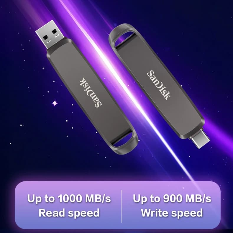 محرك أقراص فلاشي سان ديسك DDE1 إكستريم برو USB3.2، ذاكرة معدنية بسرعة قراءة تصل إلى 1000 ميجابايت/ثانية، سعة 256 جيجابايت و512 جيجابايت و1 تيرابايت و2 تيرابايت للكمبيوتر - 4