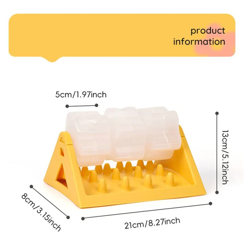وعاء طعام تفاعلي بطيء للكلاب - لعبة ألغاز لتخفيف القلق والملل، لعبة طعام للكلاب، وعاء ألغاز للقطط مع تحكم في التغذية - 4