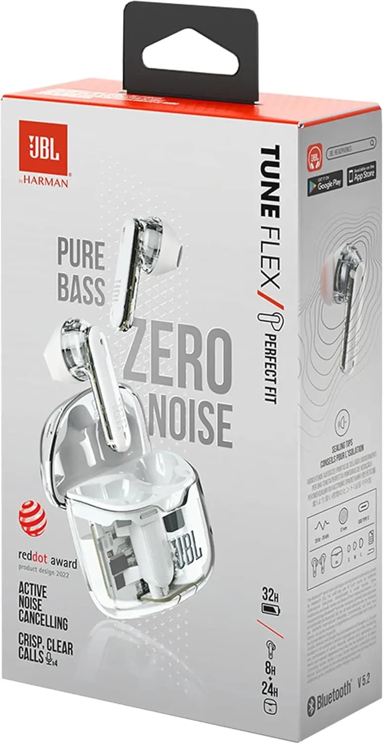 سماعات رأس بلوتوث لاسلكية شبه داخل الأذن JBL Tune Flex مصرح بها رسميًا مع تقليل ضوضاء قابل للتعديل على 6 مستويات للمكالمات الرياضية - 6