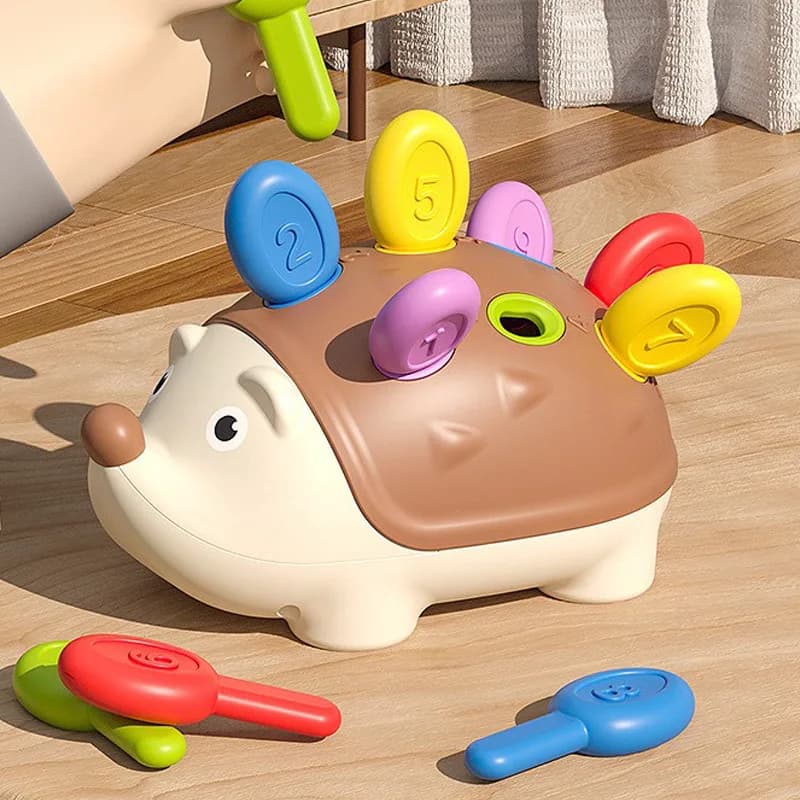 القنفذ مونتيسوري ألعاب الأطفال التنسيق بين اليد والعين التدريب الحركي الدقيق تطوير التركيز الأطفال لعبة تعليمية حسية - 2