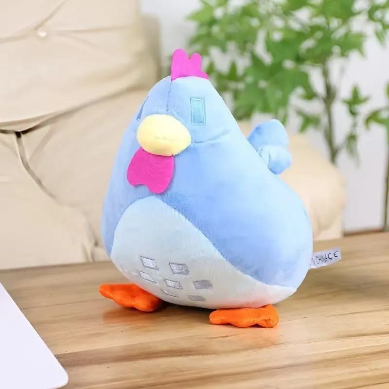 دمية دجاج وادي Stardew المحشوة الناعمة 22 سم وسادة حيوانات محشوة ديكور منزلي هدايا عيد الميلاد للأطفال - 6