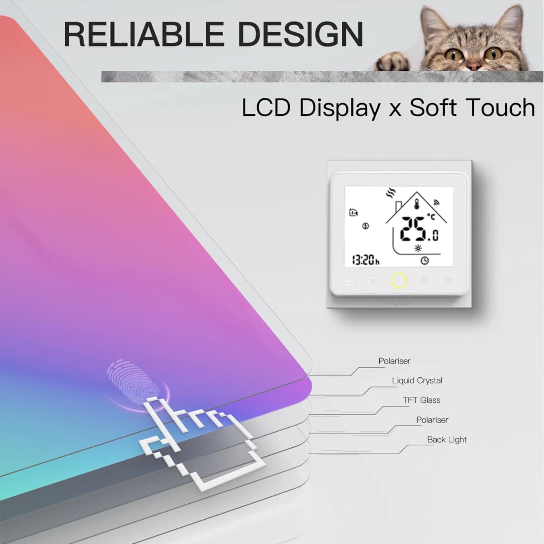 WiFi Smart Thermostat Temperature Controller for Water/Electric floor Heating Water/Gas Boiler Works with Alexa Google Home - 4