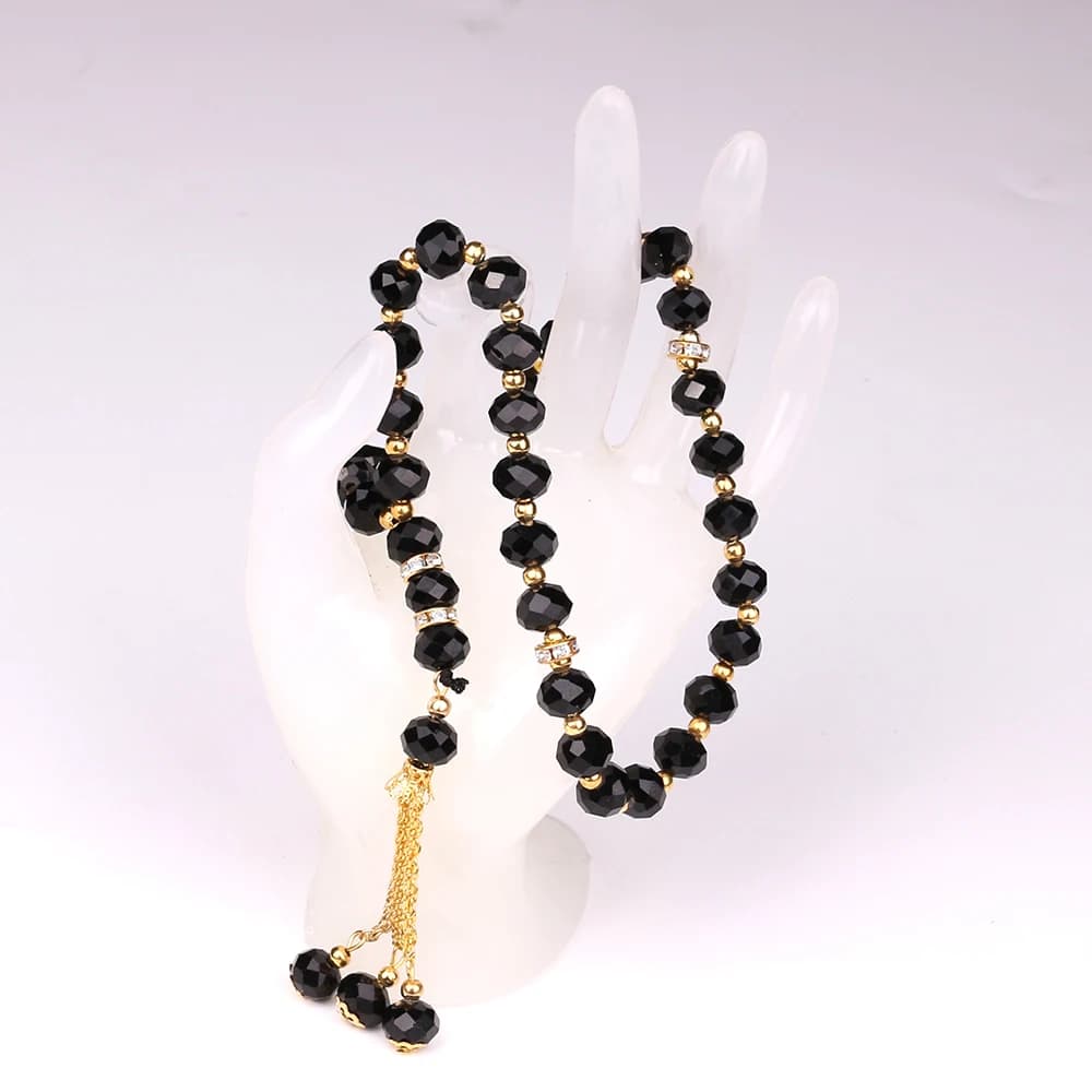 10 مللي متر 33 قطعة كريستال زجاج الخرز المستديرة التركية نمط مسلم مسبحة الإسلامية الصلاة حبة سوار للنساء مجوهرات اكسسوارات هدية - 6