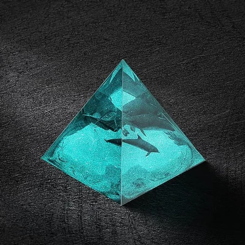 قوالب الراتنج الهرم سيليكون ثلاثية الأبعاد ، مجموعة قوالب إيبوكسي الهرم قالب السيليكون الهرم لقوالب صب الايبوكسي الراتنج الحلي Mo - 6