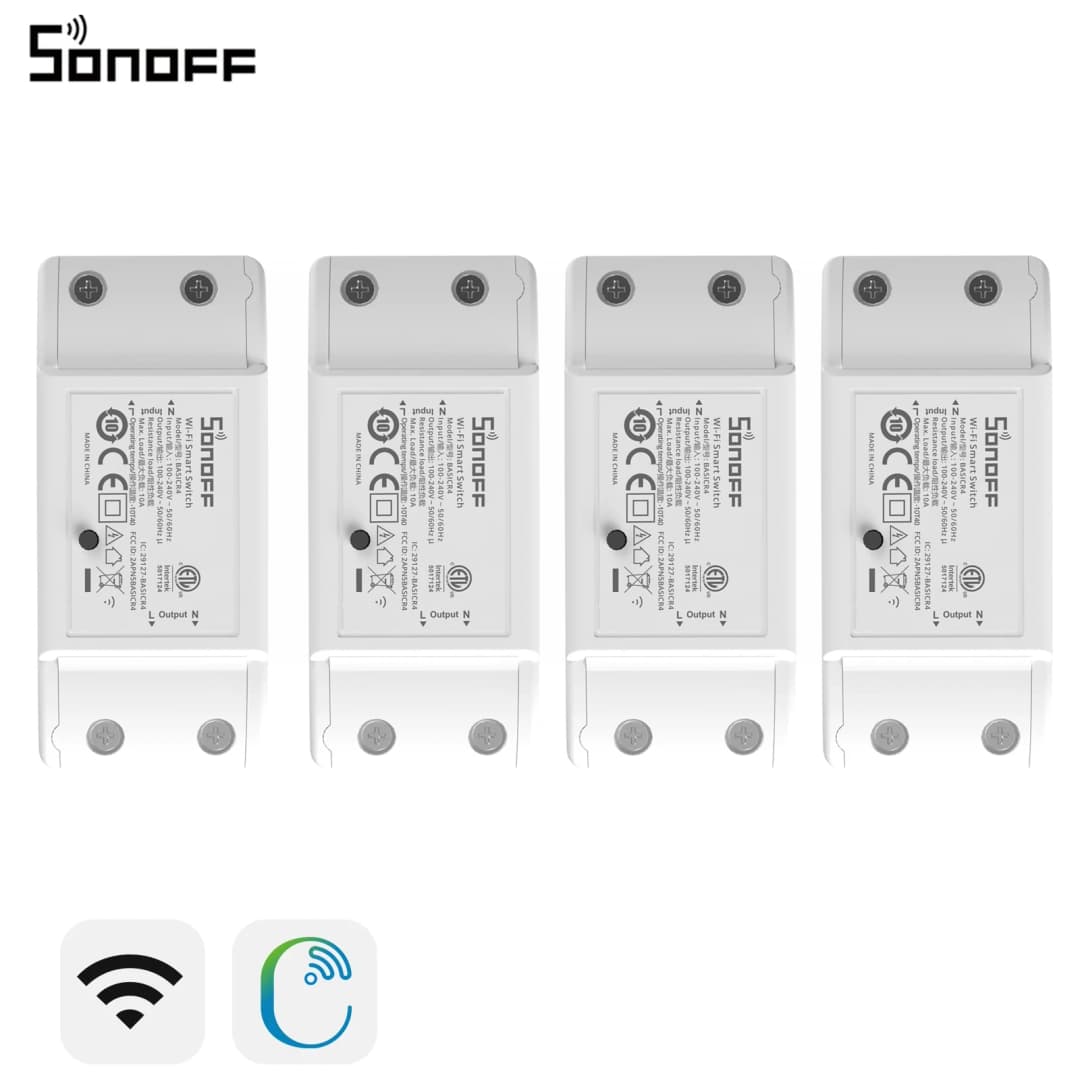 Sonoff Basic-R4 Mini Wifi Smart Switch Upgraded Basicr2 Magic Switch Mode LAN Support Home Assistant Alexa Alice Ewelink Remote - 4