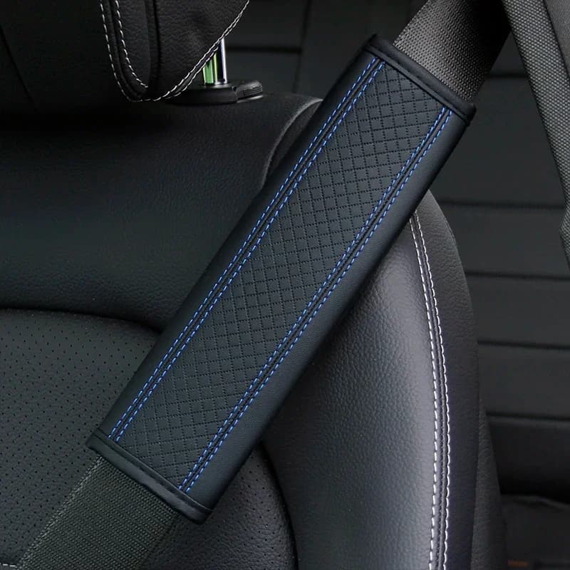 Car accessories seat belt PU Leather Safety Belt Shoulder Cover Breathable Protection Seat Belt Padding Pad Auto Interior