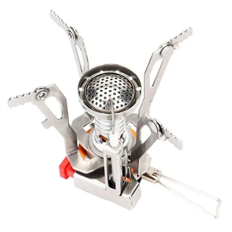 Gas Cooker Camping Accessories  Portable Outdoor Camping Aluminum Alloy Ultra Light Picnic Cooking Camp Stove Survival Furnace - 3