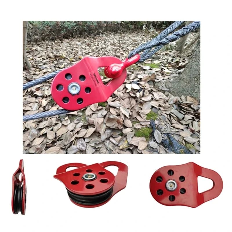 Reliable 10Ton Snatch Pulley Block Snatch Block Strength Recovery OffRoad Pulley Sheave Qulity Steel Construction M4YD - 4