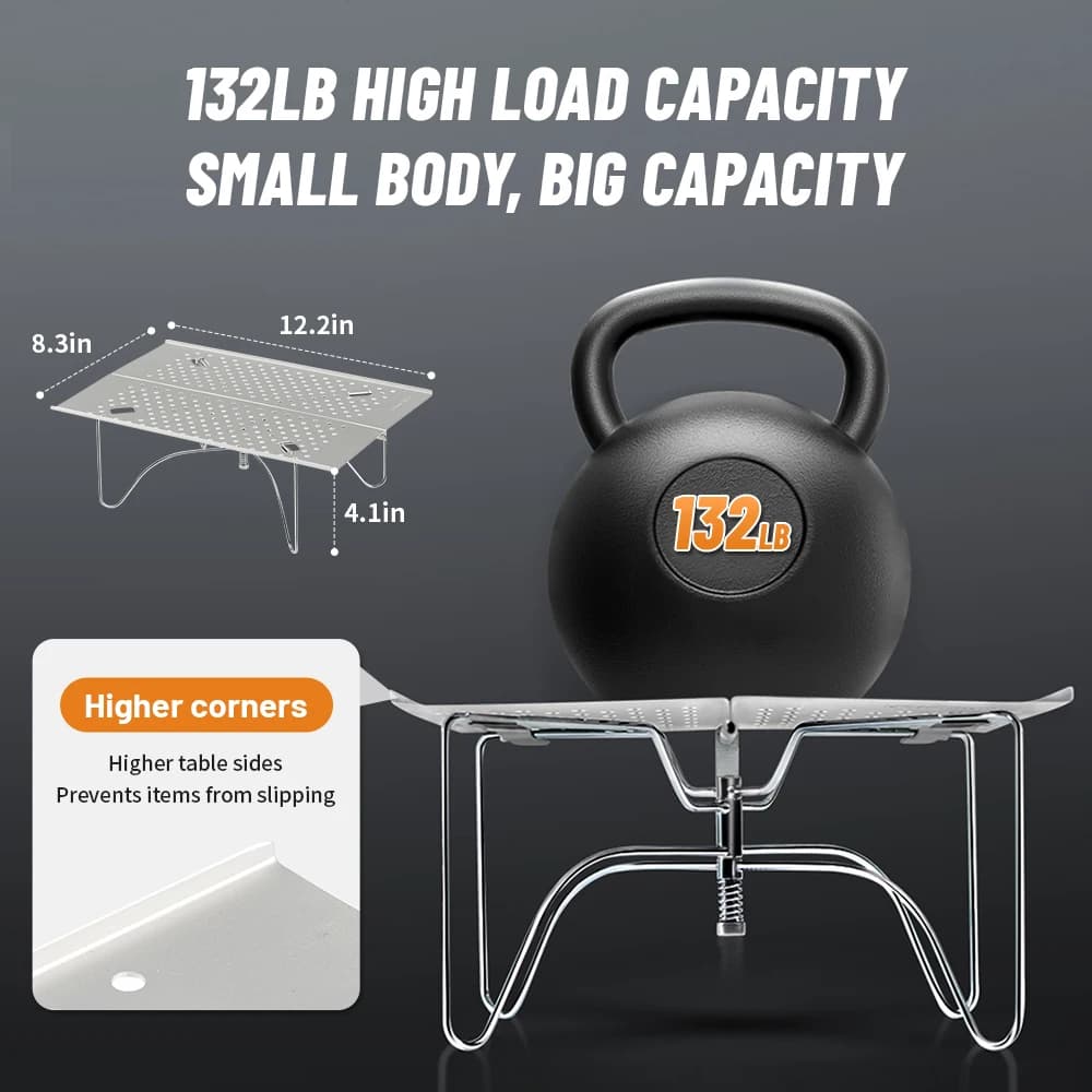 Naturehike 2024 New Camping Mini Table Ultralight High Load Easy Clean Picnic Table Outdoor Portable Folding Fishing Tables - 5