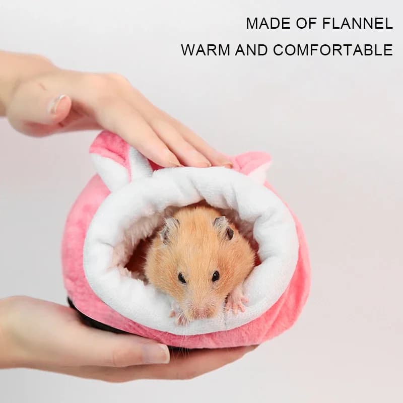 Hamster Supplies Cotton Nest Pet Rat Hammock Hedgehog Squirrel Soft Warm Insulated Winter Cottage Small Pet Sleeping Bed - 5