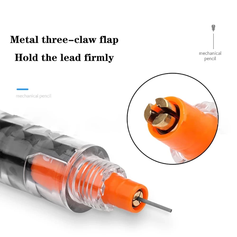 قلم رصاص ميكانيكي UNI Kuru Toga M5-452 قلم رسم 0.5 مم مركز جاذبية منخفض دوران تلقائي لوازم مدرسية قرطاسية - 5