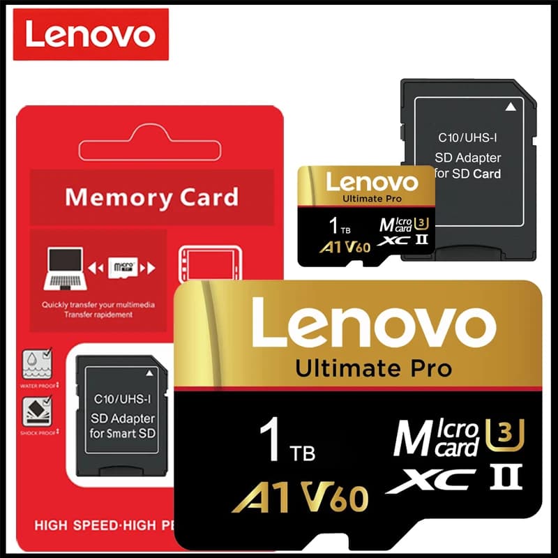 بطاقة ذاكرة Lenovo SD بسعة 128GB و256GB و512GB و1TB، بطاقة Micro SD V60 U3، بطاقات فلاش TF، بطاقة ذاكرة Microsd لكاميرا Insta360 وطائرة DJI بدون طيار - 6