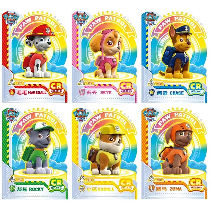 بطاقات PAW Patrol Rescue، حزمة خاصة، Wave 1، Chase Marshall Skye Rubble Zuma، بطاقات قابلة للجمع لهواة ومحبي PAW - 4