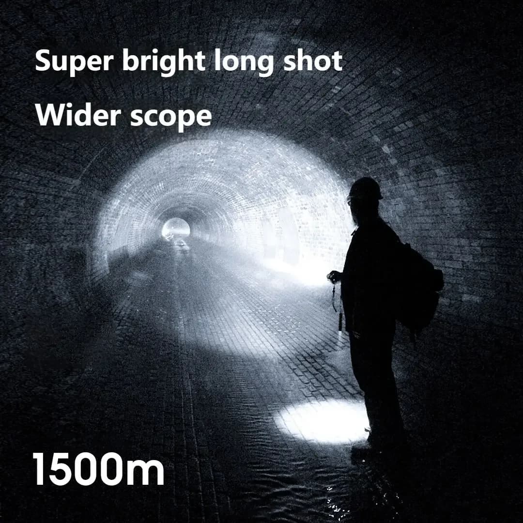 Philips كشاف LED مع بطارية 18650 قابلة لإعادة الشحن عبر USB و 4 أوضاع إضاءة مضاد للماء للتخييم في الهواء الطلق والدفاع عن النفس - 3