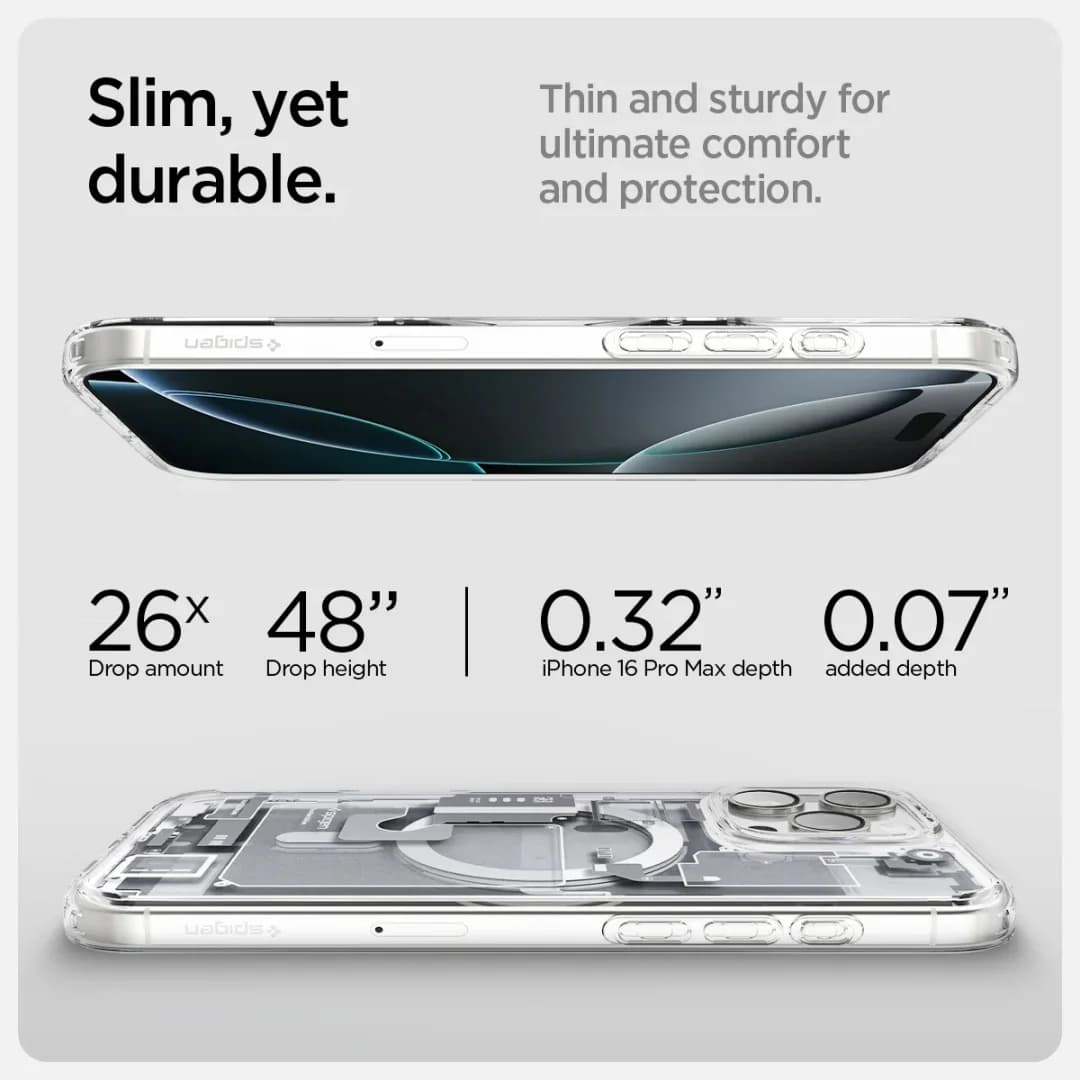 Spigen Ultra Hybrid Zero One MagFit Case for iPhone 17Air 16 15 14 13 12 11 17 ProMax 16Plus For Magsafe Wireless Charge Cover - 5