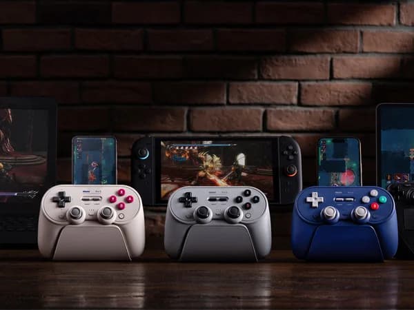 8BitDo Pro 3 Bluetooth Controller for Nintendo Switch 1/2, Windows, Apple, SteamOS, Android with TMR Joysticks, Charging Dock - 3