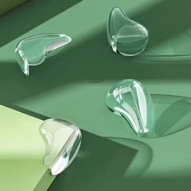 واقي زوايا الأثاث من السيليكون لسلامة الأطفال، مضاد للتصادم، مع حشوات للزوايا - 4