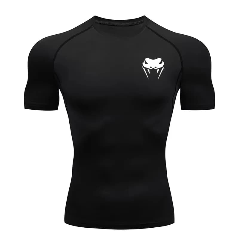 Men Compression Shirt Short Long Sleeve Quick Dry | All Season Workout Top for Gym Running Fitness UV Protection