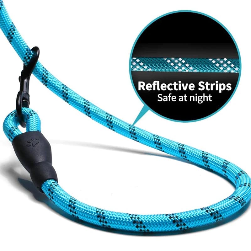 3m pet Reflective Nylon tow rope non slip foam handle pet Adjustable towing ropes  large middlesmall dogs outdoors Pet Supplies - 3