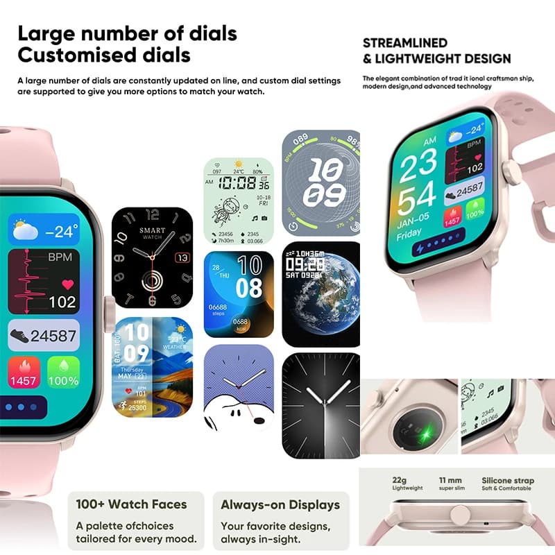 Watch 5 Smart Watch Global Version Men Women HD AMOLED Screen Heart Rate Bluetooth Call GPS Track Waterproof Sports Smartwatches - 6