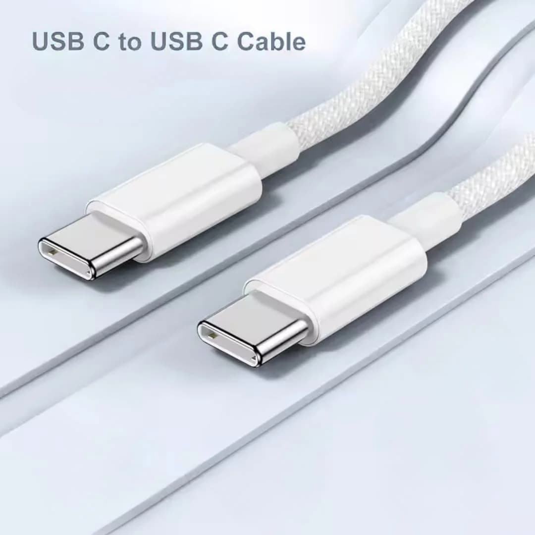 كابل شحن سريع USB-C بقوة 60 واط من النوع C إلى النوع C، سلك شحن سريع للهاتف، خط بيانات PD لأجهزة آيفون 16 و15 وسامسونج وشاومي وهواوي - 2
