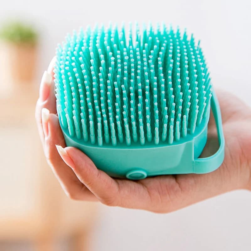 Pet Bathing Brush Soft Silicone Massager Shower Gel Bathing Brush Clean Tools Comb Dog Cat Cleaning Grooming Supplies - 4