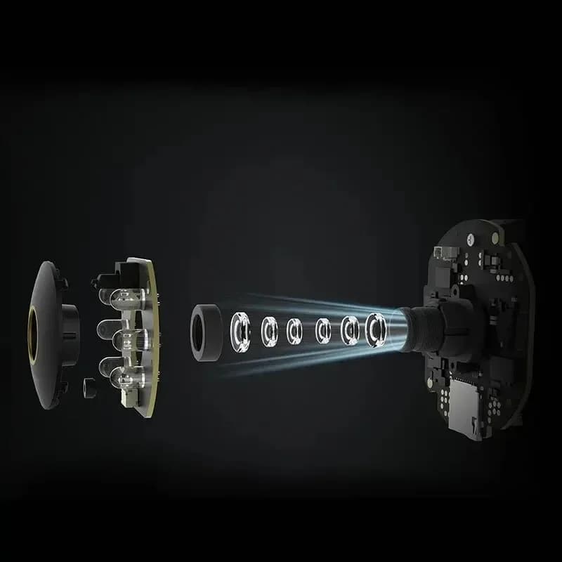 كاميرا Xiaomi الذكية للأمان المنزلي بزاوية 360 درجة، Mi PTZ، كاميرا ويب بدقة 2K و1296P، 3 ميجابكسل، كشف بشري بالذكاء الاصطناعي، رؤية ليلية، متوافقة مع Miji - 3