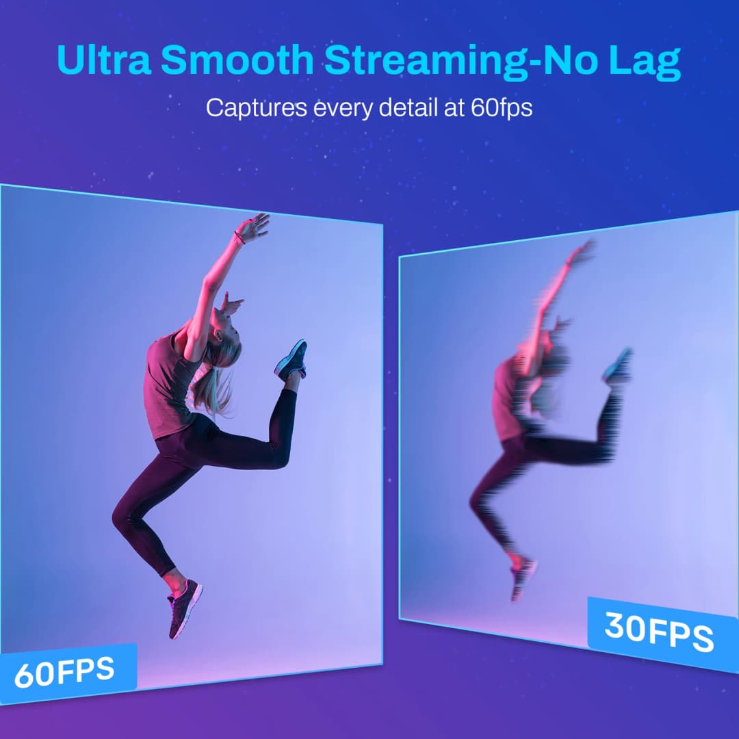 كاميرا ويب 4K، تدفق 1080P، 60FPS، USB، EMEET S600، تركيز تلقائي، كاميرا بث مباشر مع ميكروفون لـ Tiktok/YouTube - 3