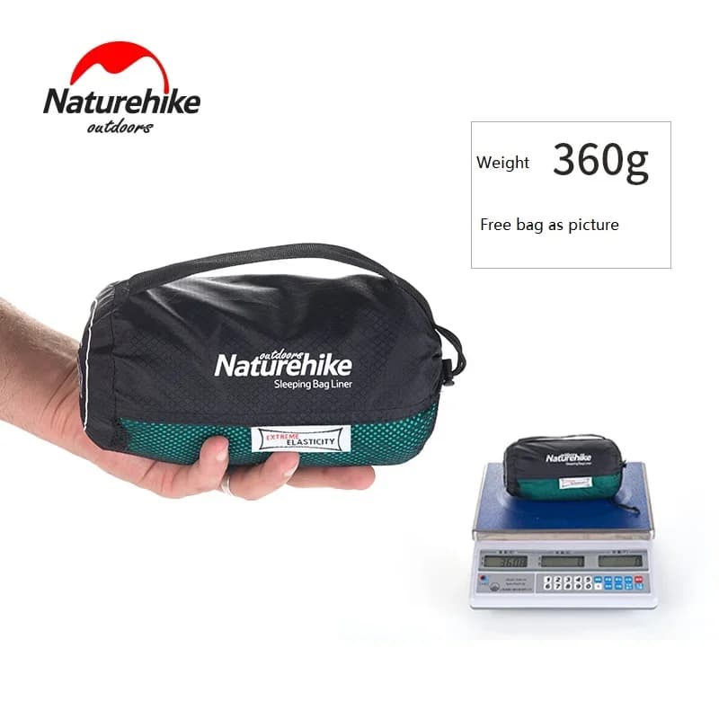 بطانة كيس نوم من Naturehike خفيفة الوزن ومرنة مناسبة للتخييم والسفر - 6