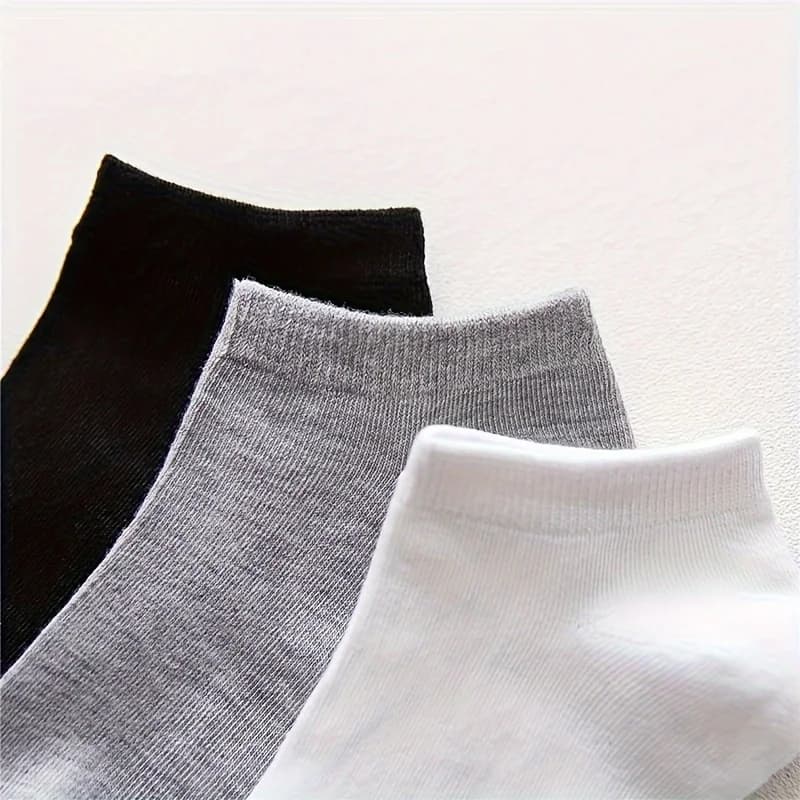 10/20/30/40/60 Pairs Of Unisex Solid Color Socks Comfy Breathable Soft Sweat Absorbent Socks For Daily And Outdoor Wearing - 2