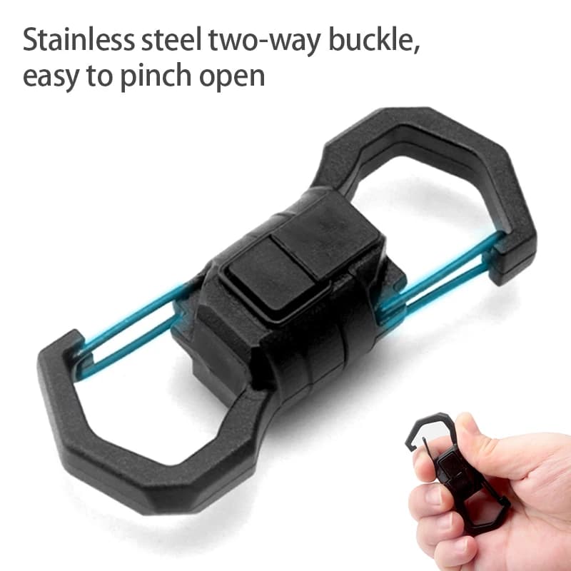 Mountaineering Buckle Keychain Clip, Anti-loss Keychain and Quick Release Backpack buckle/Hook Strap Multitool for men and women - 4