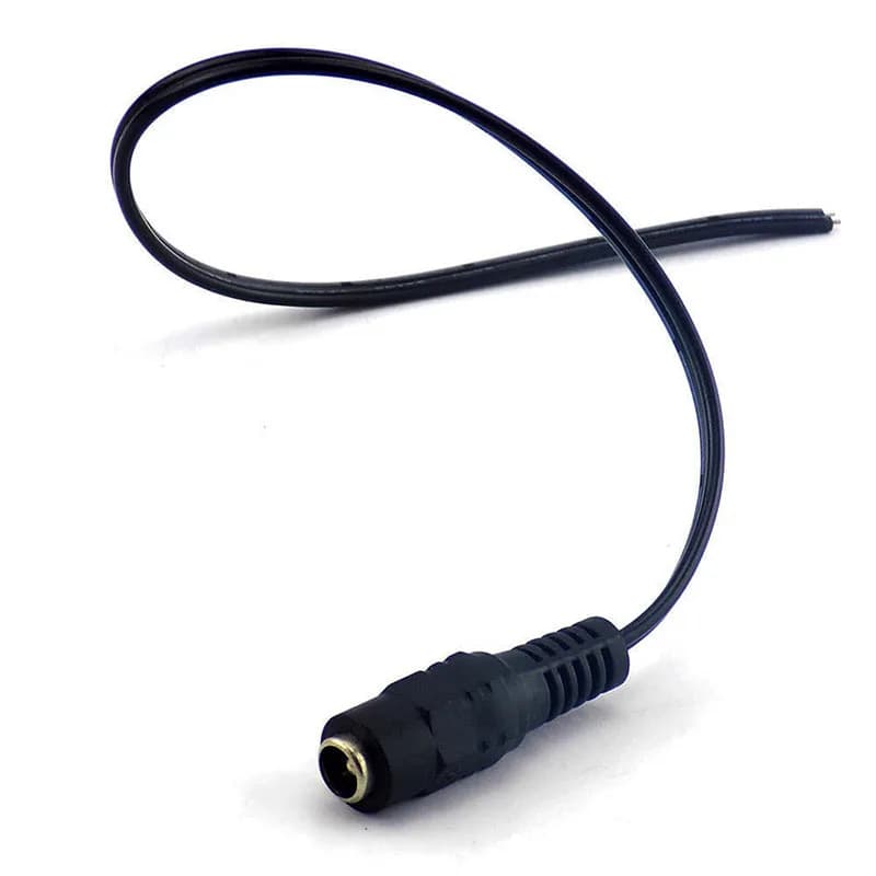 12V DC Extension Connectors Male Female jack Cable Adapter Plug Power Supply 5.5x2.1mm LED Strip Light CCTV Camera 26cm Length - 5