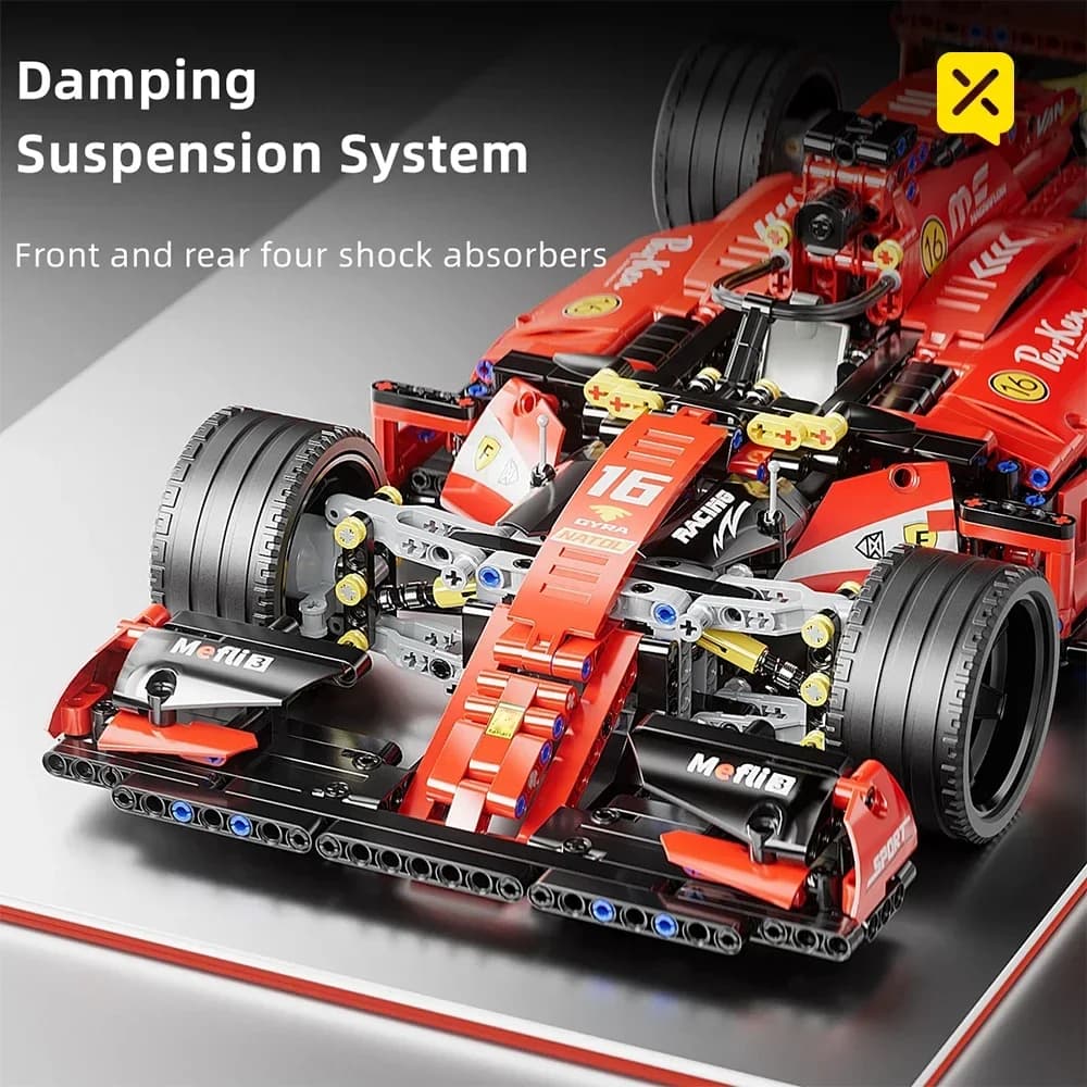 اللبنات سيارة التحكم عن بعد سوبر سباق السيارات Moc الطوب RC التكنولوجيا الفائقة نموذج سباق السيارات لعب مركبة أطفال بنين هدية الكريسماس - 5