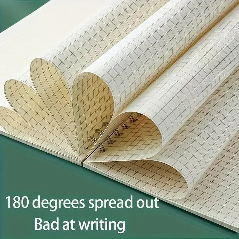مفكرة شبكة A5، دفاتر ملاحظات حلزونية، كراسة رسم، دفتر مشروع، جدول أعمال، منصات كتابة، لوازم مدرسية ومكتبية - 3