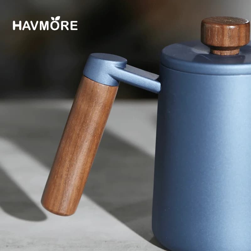 أدوات إكسسوارات إبريق شاي/قهوة من الفولاذ المقاوم للصدأ 304 سعة 600 مل بمنقار إوز طويل لصنع قهوة الإسبريسو - 4