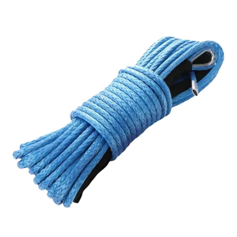 تمديد كابل رافعة صناعي 26 متر × 9 ملم تمديد حبل رافعة 26500 رطل، لمركبات الطرق الوعرة ATV U TV الشاحنة - 6