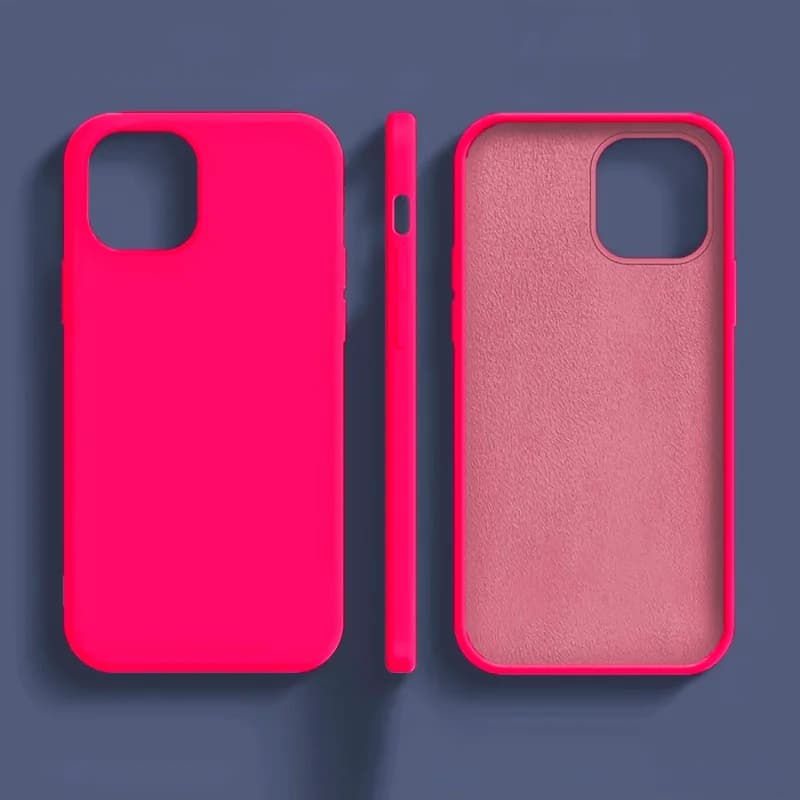 Original Silicone Case For iPhone 17 16 15 14 13 12 Pro Max 16 Plus Air Silicone Solid Color Fall and Collision Protection Cover