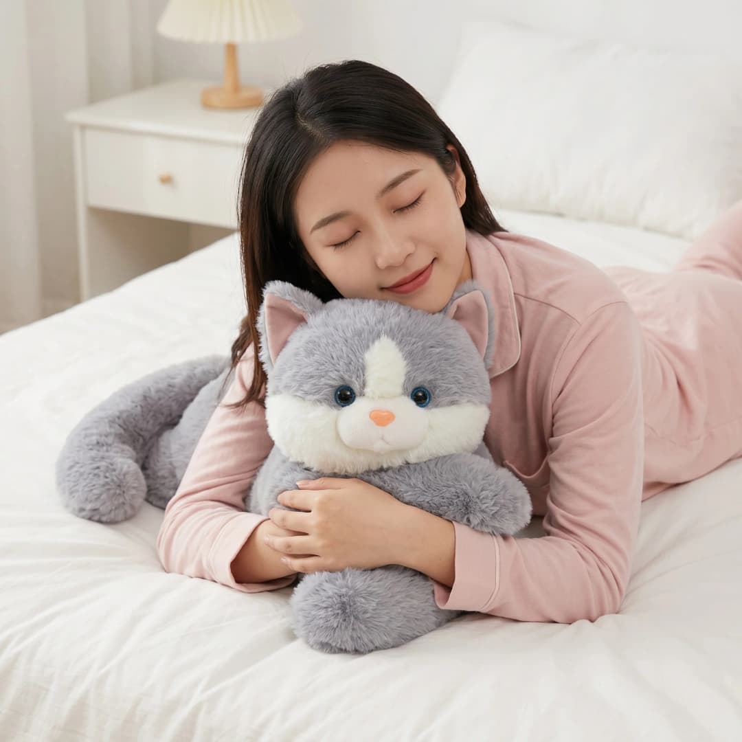 50/60/65cm Long Arm Stuffed Animal Arm Weighted Soft Plush Pillow Raccoon Koala Bear Sloth  Dinosaur Gift for Boys and Girls - 5
