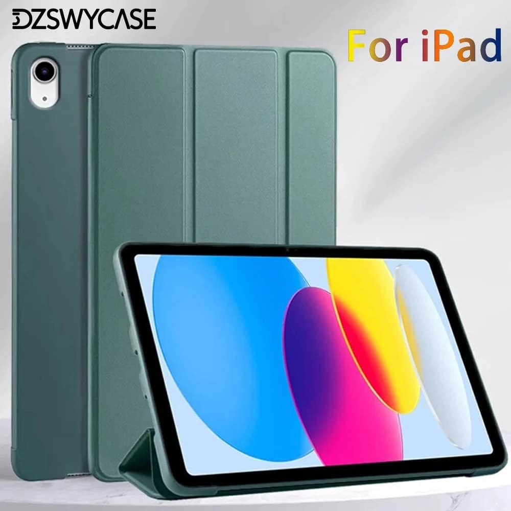 Silicone Case For iPad 10th 10.9 A16 11, Air 10.9 11 M2 M3 M4, 10.2 7/8/9th 9.7 5/6th, Pro 11 M4 M5 Protective Cover