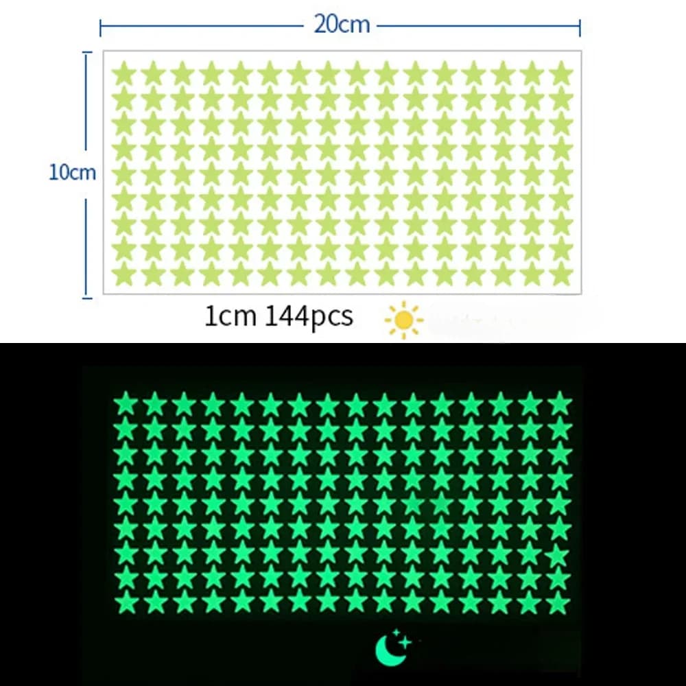 ملصقات حائط مضيئة لغرف الأطفال نقاط نجوم ملصقات حائط السقف ملصقات مضيئة ملصقات حائط مضيئة في الظلام ديكور منزلي - 6