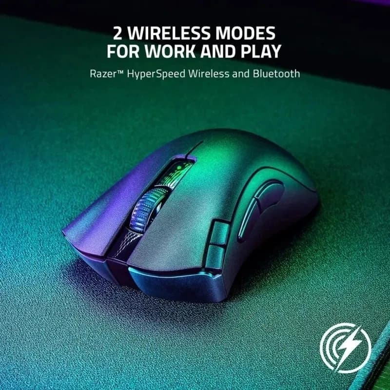 ماوس الألعاب الأصلي Razer DeathAdder V2 X Hyperspeed/Orochi V2 بلوتوث لاسلكي مزدوج بزر قابل للبرمجة ومستشعر بصري 5G - 2