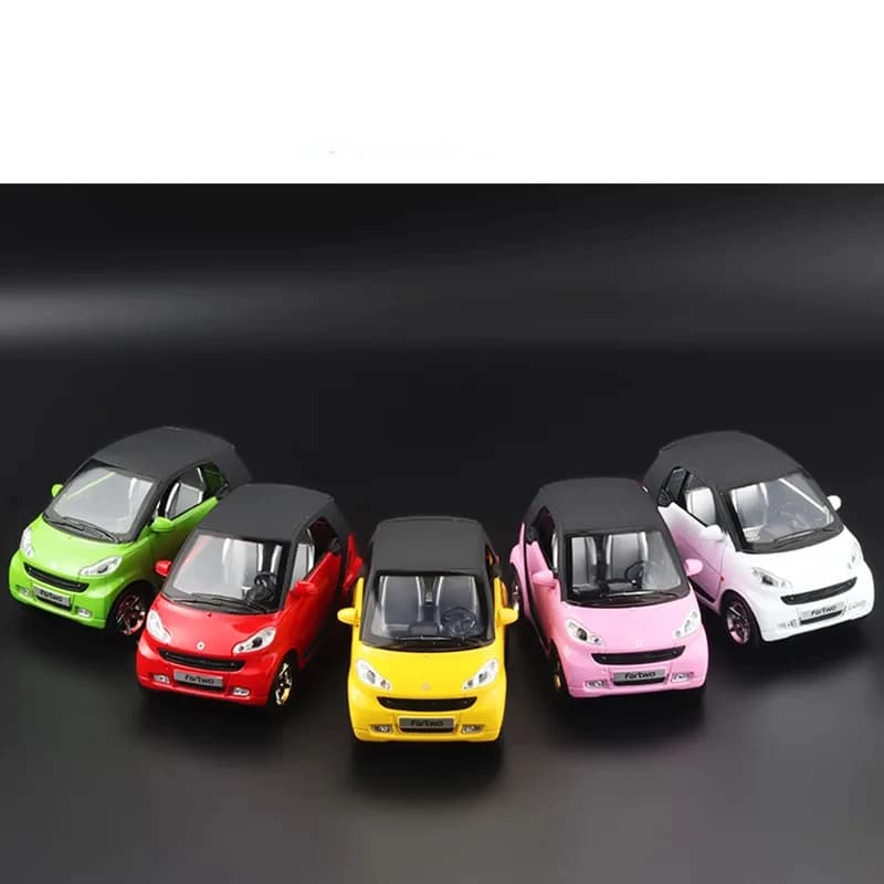 1:32 SMART Miniatures Alloy Diecast Model Car Model Sound Light Toys For Kids Cute and Compact Christmas Gifts E11 - 5
